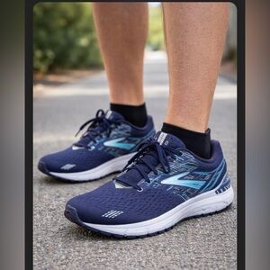 Brooks Brothers Navy and Blue Sneakers